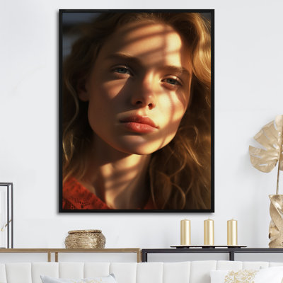 Coral Chronicles Woman Portrait, reproduction d'art sur toile