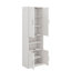 Grand lit escamotable peu encombrant avec armoire latérale multifonctionnelle et tablette de rangement