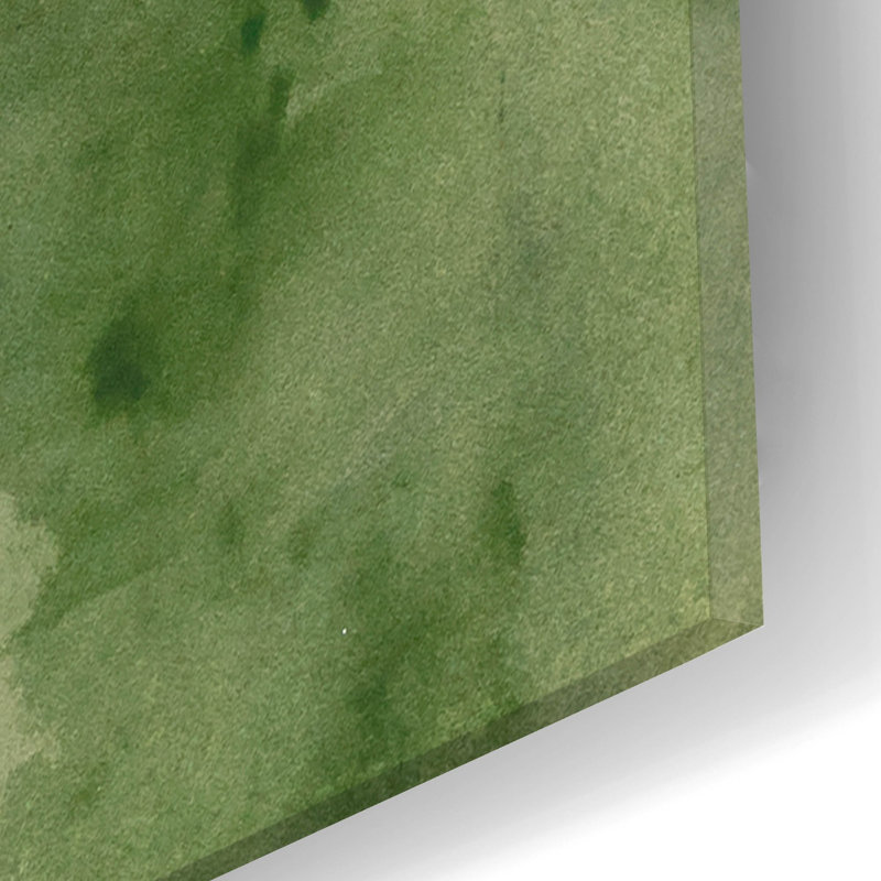 Art mural en verre épique «Green Ghost 2» par June Erica Vess, 16 po x 24 po, H 24 po x l 16 po