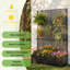 Jardinières mobiles en métal 47 x 16 x 73 en treillis moderne pour la maison de patio