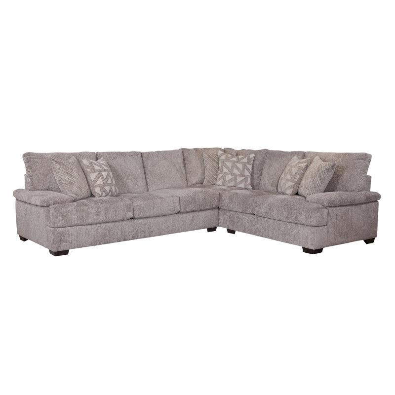 Canapé modulaire 2 pièces Sartor, Polyester brun