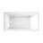 Kingston Brass Aqua Eden 60-Inch Acrylic Rectangular 3-Wall Alcove Tub, Hand Drain Hole-89213338