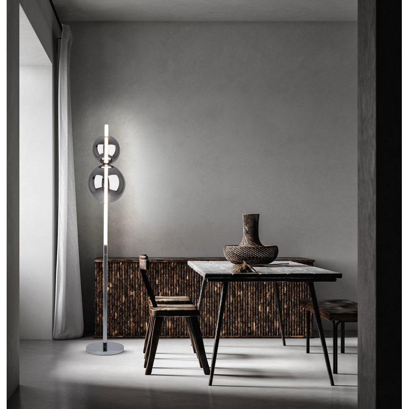 LED Chrome Floor Lamp