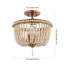 Norcott Solid Wood Semi Flush Mount-1231296464