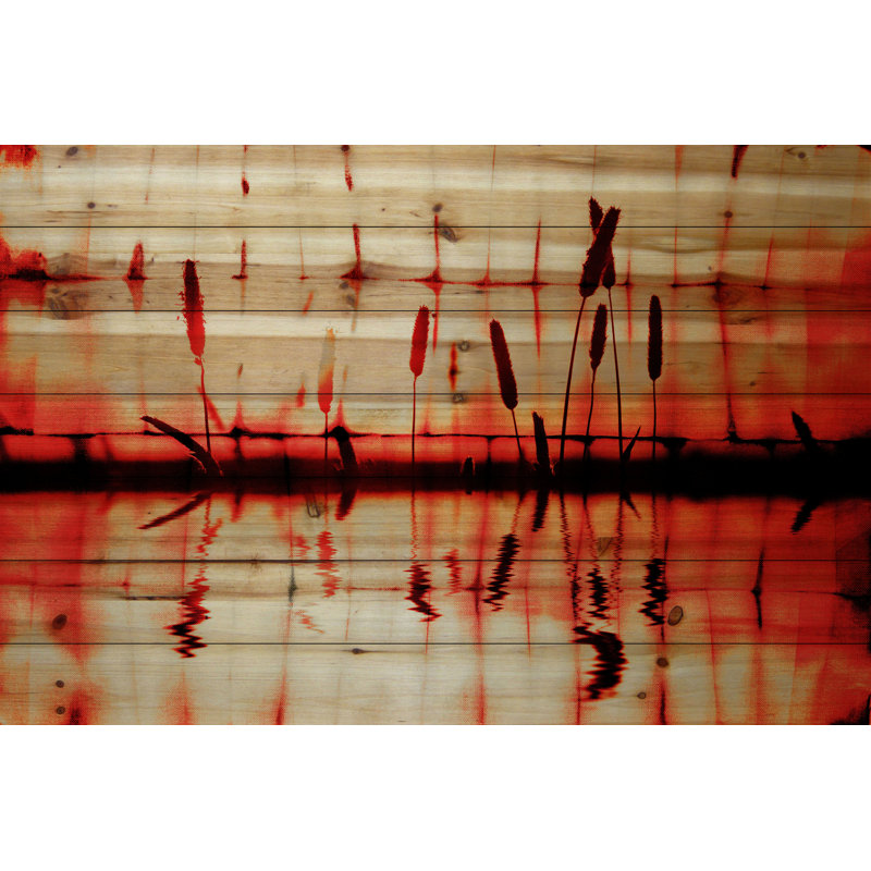« belle view » par parvez taj,, reproduction d’art sur bois de pin naturel, H 30 po x l 45 po x P 1,5 po