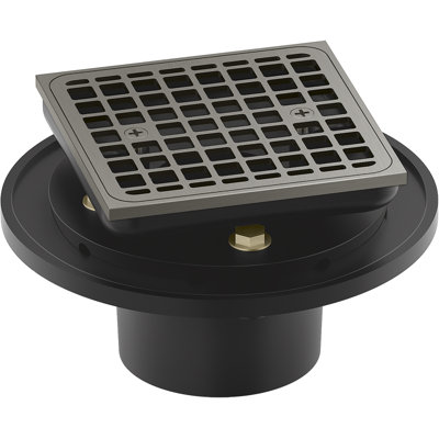 Drain de douche carré en laiton Clearflo