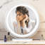 Miroir de maquillage avec lumière réglable