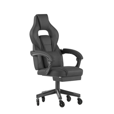 Kaysten Office Gaming Chair with Skater Wheels & Reclining Arms by Inbox Zero
