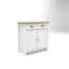  Buffet haut de gamme - Rangement élégant avec tiroirs doubles et armoire, l 31,1 po x P 14,0 po x H 32,0 po-750136452