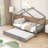 Wood Daybed with Twin Size Trundle, Legs and Slats-824170363-824170336