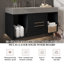 Meuble-lavabo flottant avec lavabo et tiroir mural à fermeture en douceur-570615404
