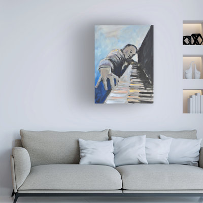 Écoute la musique II par Allayn Stevens - peinture sur toile tendue