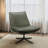 Delana Top Grain Leather Swivel Lounge Chair-112574277