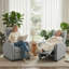 Fauteuil de cinéma manuel inclinable en lin Latitude Run®-1225658297