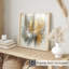 «Abstract Golden Brush Strokes III», reproduction d'art transitionnelle non encadrée-11253960
