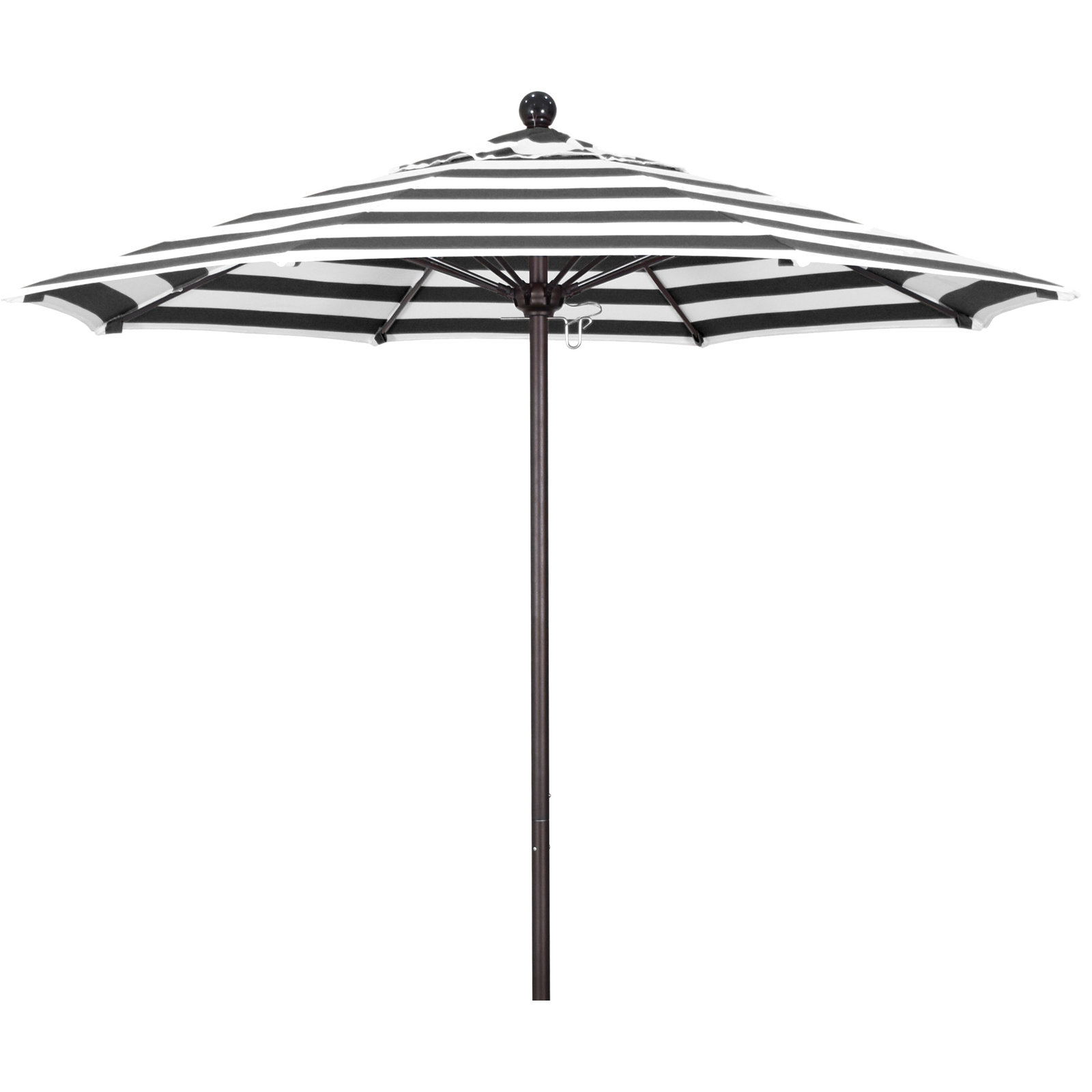 Hibo 7.5' Sunbrella® Umbrella, Silver Anodized, Navy Sunbrella� 1A, 90" W x 90" D