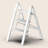 Step Ladder 3 Step Folding, Small Step Stool For Adults, Portable Anti-Slip Iron Stepladder With Wide Pedals For Home And Kitchen Use, Space Saving - White (300 Lbs)