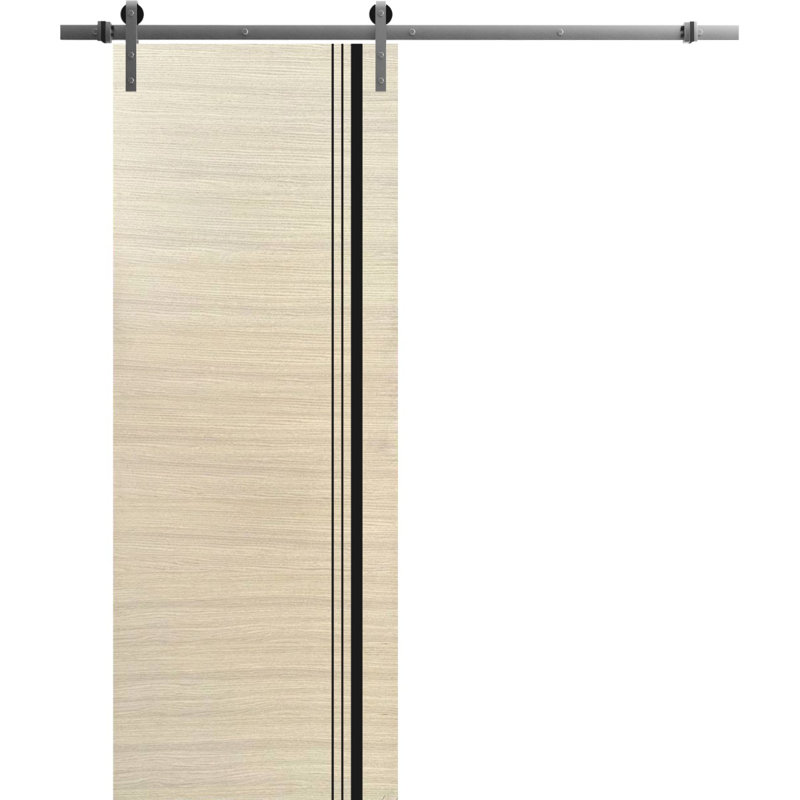 Porte de grange en bois massif massif, 36 po x 96 po
