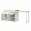 Îlot de cuisine avec table de salle à manger extensible