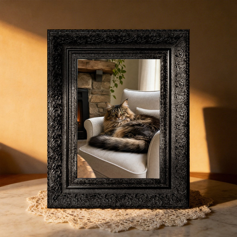 Picture Frame - Set of 3, Noir, 3, 8 po x 10 po