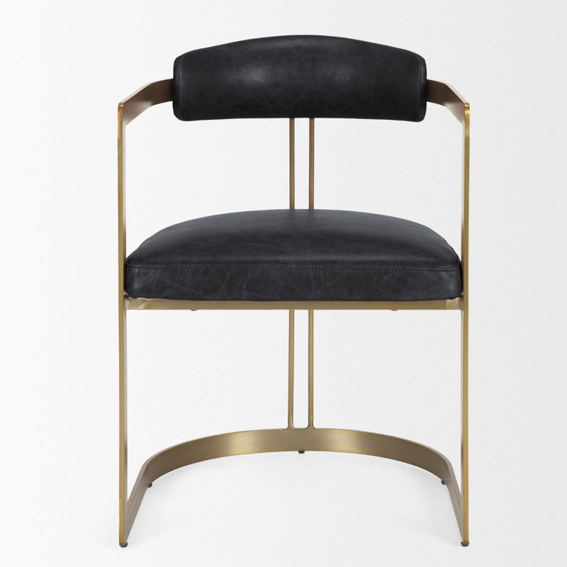 Hoskins I Arm Chair, Ebony Black