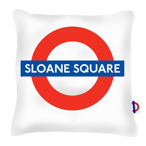 Sloane Square Tube Station London Transport Cushion