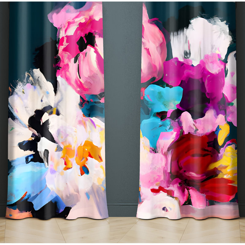 Paire de rideaux semi-transparents Alante, L 40 po x L 61 po