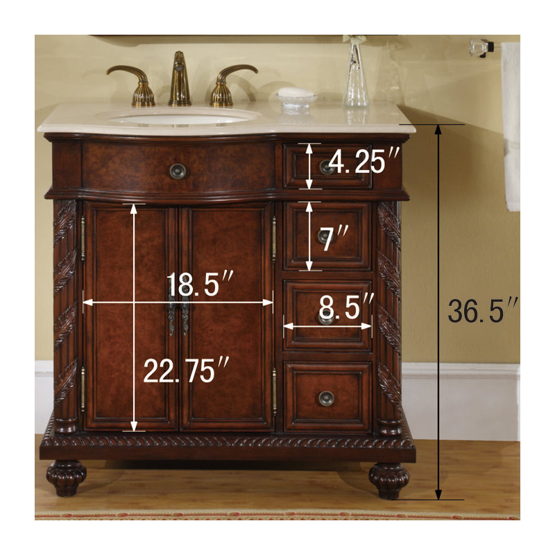 Ensemble de meuble-lavabo simple 36 po Akishia
