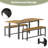 Keuna 8 - Person Rectangular 63'' L x 28'' W Expandable Table Dining Set-1736351715-1736351712