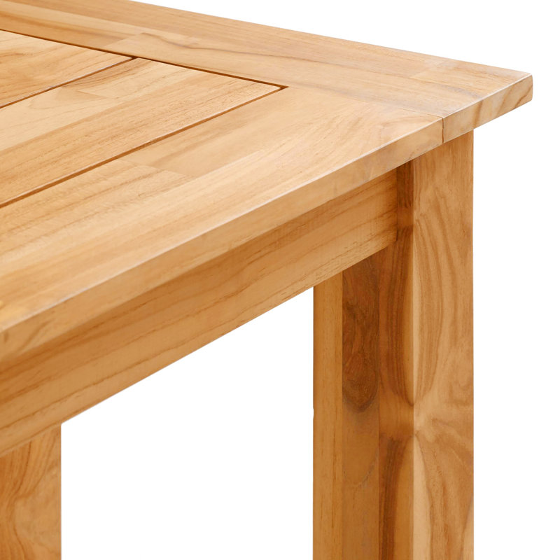 Echols 6 - Person Rectangular Teak Outdoor Dining Set with Cushions