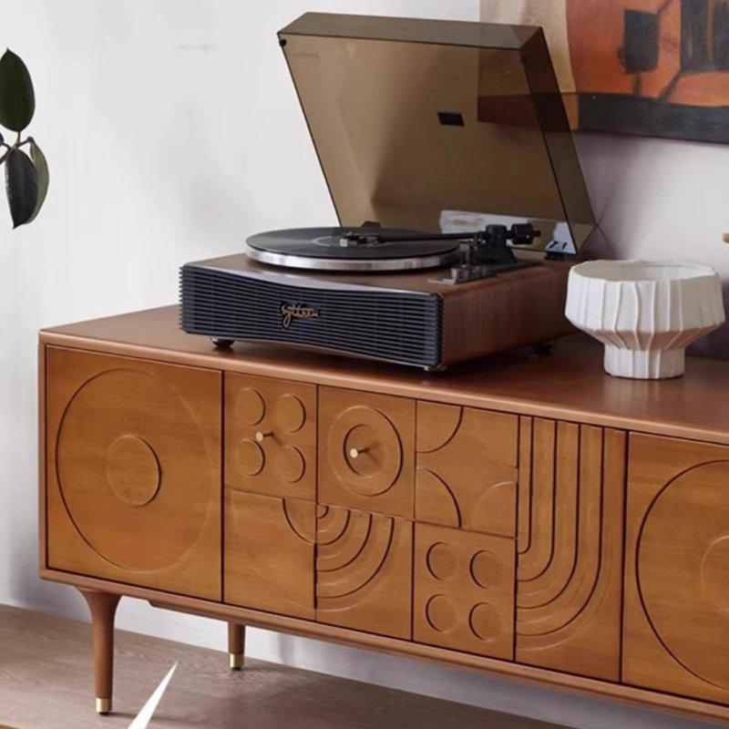 Meuble télé Vintage, Brun, H 19,69 po x L 94,49 po x l 15,75 po
