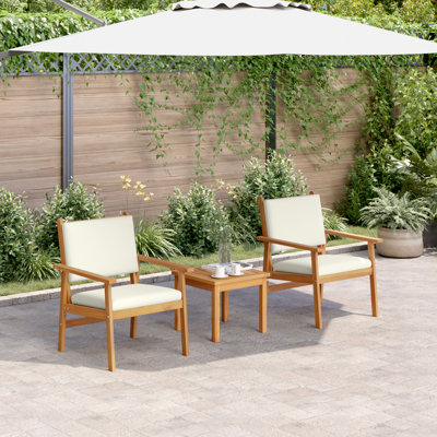 Set Of 2 Anthracite Acacia, Polyester Medium
