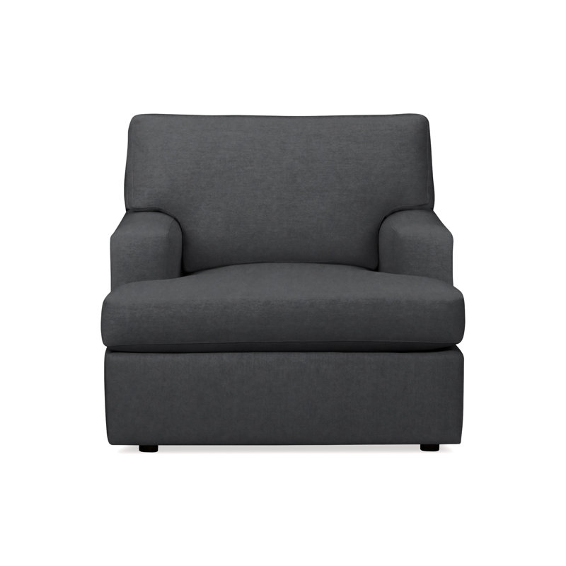 Fauteuil d'appoint Cleo, Velours performance bleuet Bella