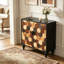 Buffet avec motif en nid d'abeille, armoire d'appoint moderne-1685113698