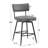 26''Retro Swivel Counter Stools Set Of 2, Counter Stools With Iron Frame,PU Sponge Cushion,Footrest,Suitable For Kitchen/Bedroom/Dining Room.-252402737