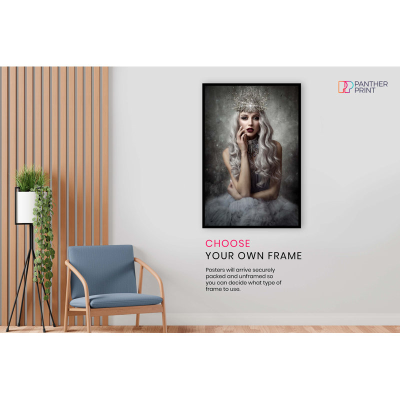 Winter Ice Princess Portrait - No Frame Print, 46cm H x 31cm W