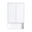 Combinaison de meuble-lavabo autoportant 72 po, 4 armoires de rangement et 2 armoires murales, mécanisme de fermeture en douceur, contreplaqué blanc brillant pour la capacité de la salle de bain