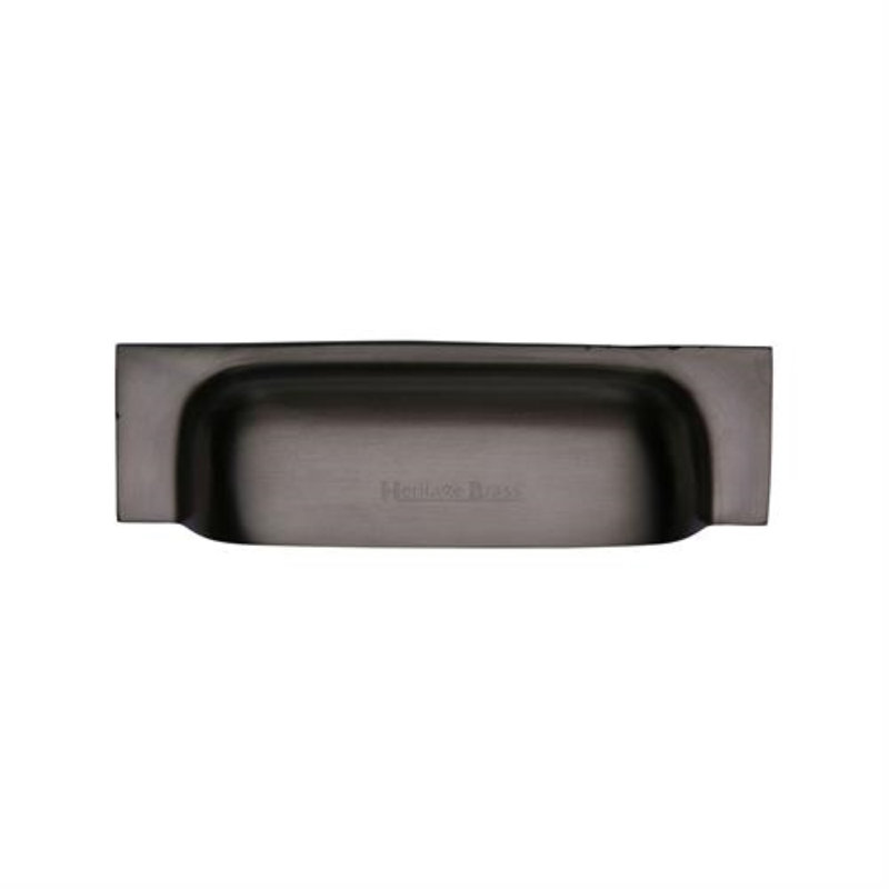 Heritage Brass Heritage Drawer Pull Miltary Design, 15.2cm H, Matt Bronze