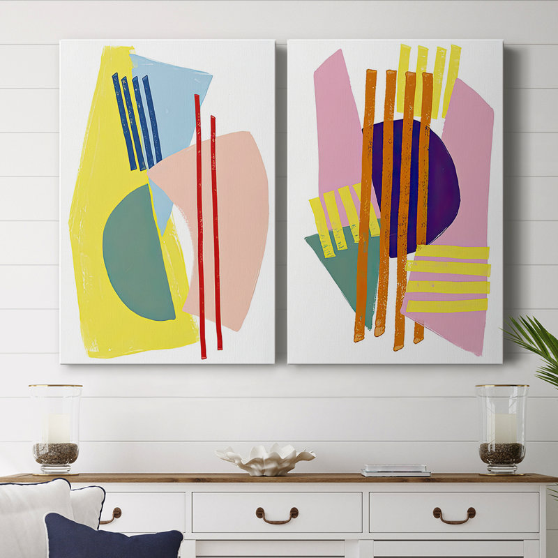 Colour Plan III-Premium Gallery Wrapped Canvas -Ready to Hang