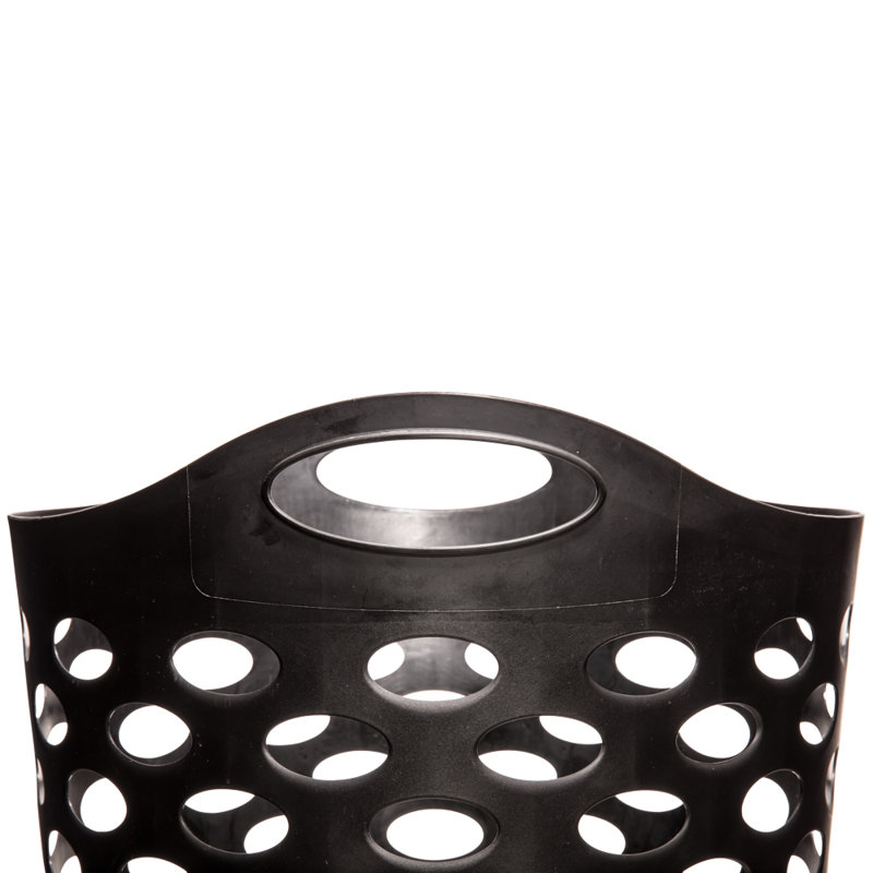 Panier à linge ovale flexible 1,8 UB, paquet de 3, Noir