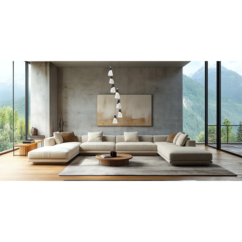 Lustre Jamess, Noir mat, 7 lumières