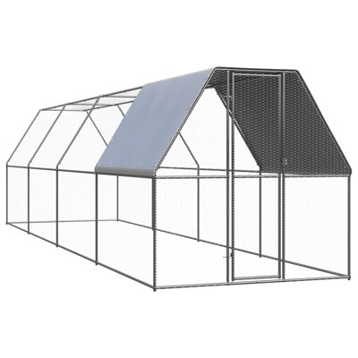 Cage à poules avec cage en acier galvanisé