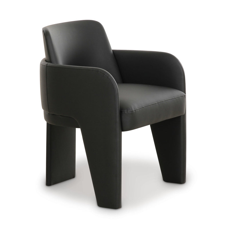 Chaise en cuir Sharon Performance Vegan, Noir
