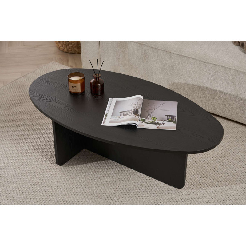 Table basse moderne, 47,2 po x 15,7 po x 25,6 po | 100% panneau de particules enduit de mélamine, épaisseur: 0,7 pouce | Design scandinave, élégant et fonctionnel pour le salon, durable et facile à nettoyer, parfait pour les espaces contemporains