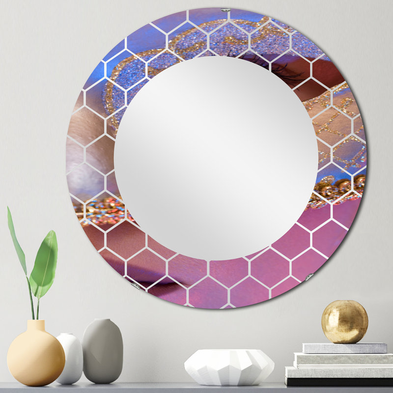 Venetian Mask - Miroir mural moderne, 24 po x 24 po