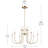  LED 2-Tier Traditional Chandelier with Layered Glass-111187483-111187488-111187491