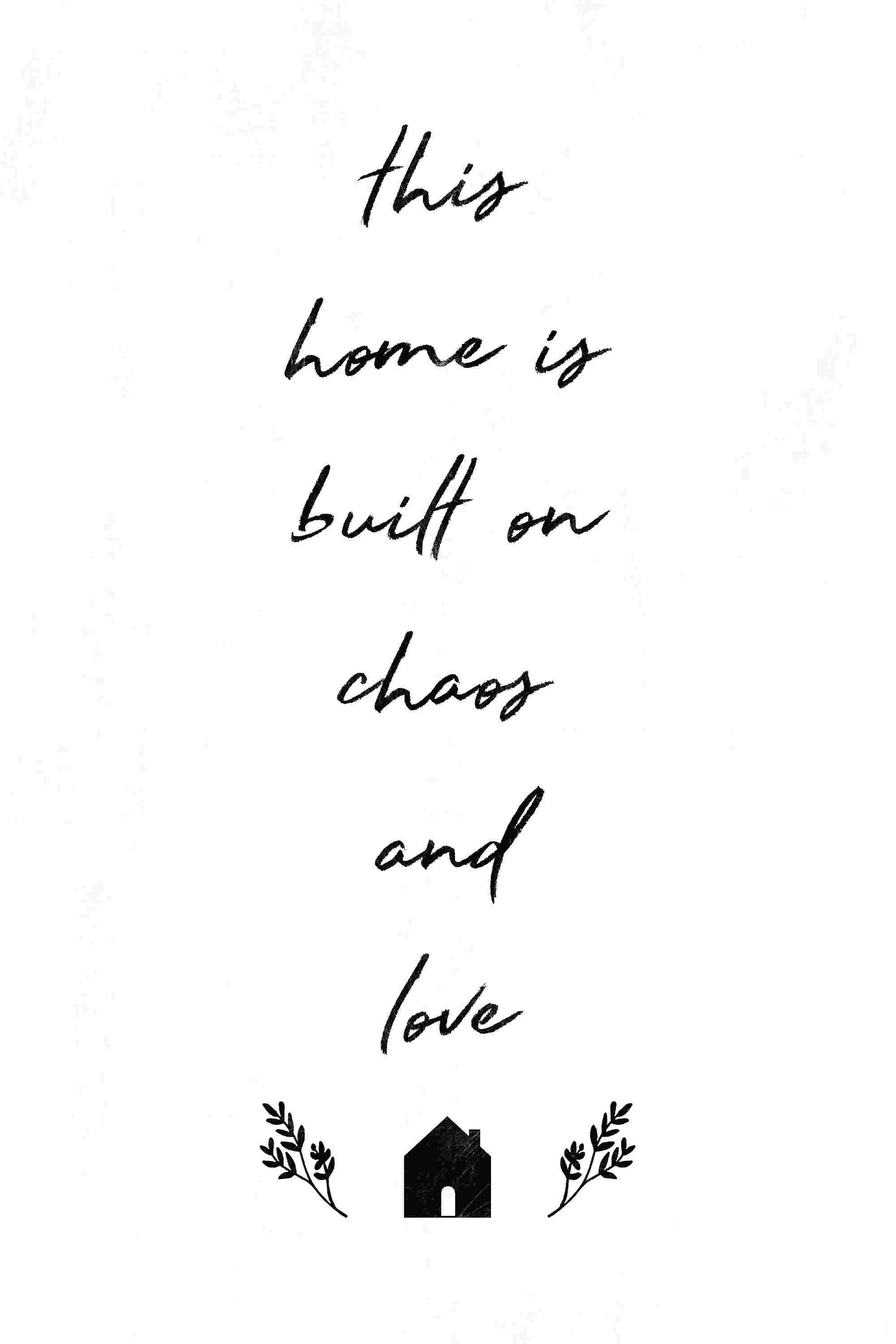 Papierschmiede® Bilder Home XXL Kunstdruck 40x50 Cm Spruch Poster Zuhause Schrift Bild Wanddeko In Schwarz Weiß, Sprüche Für Wohnzimmer Büro Küche, Home Feeling