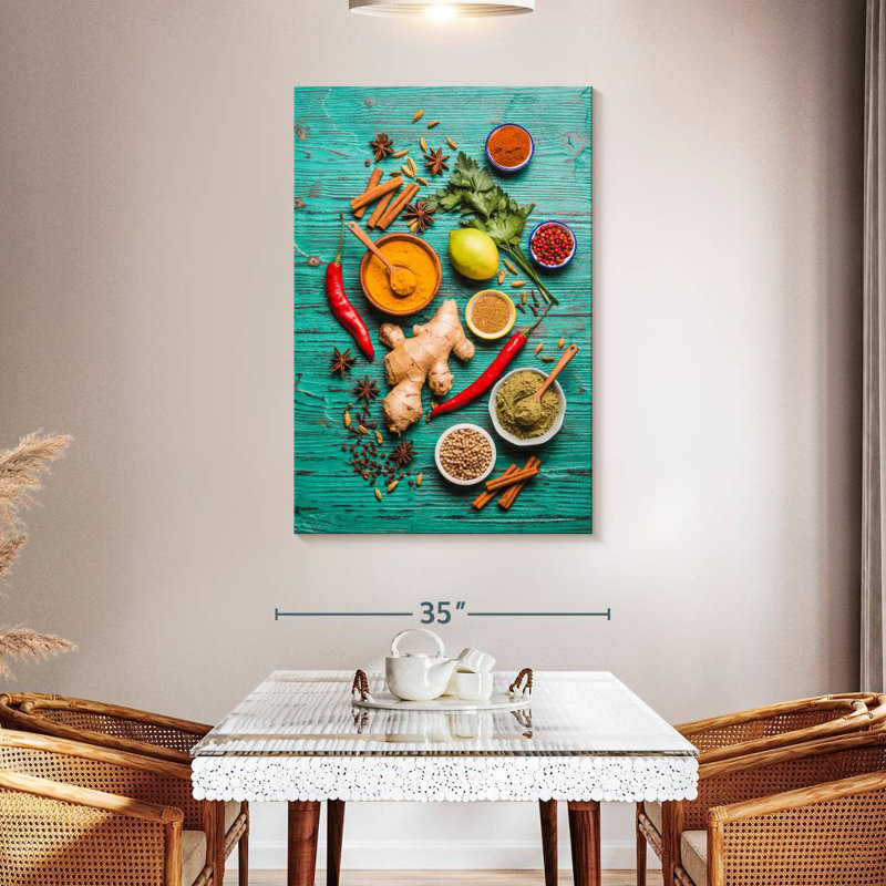 Yarlin Healthy Spices Table, 48" H x 32" W