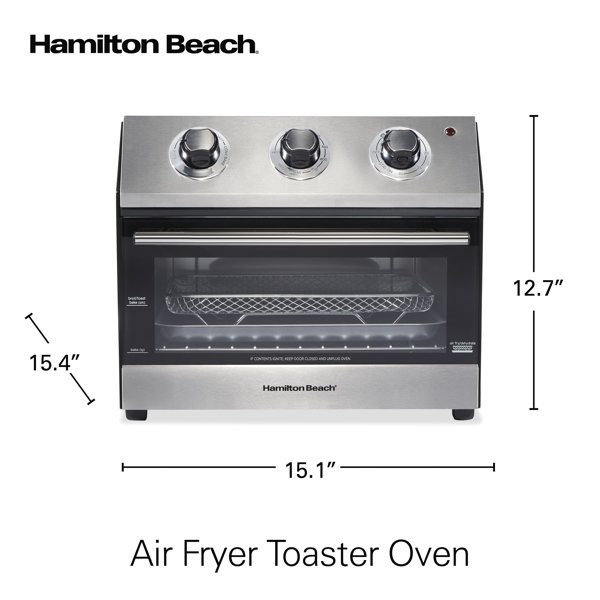 Hamilton Beach Digital Air Fryer Toaster Oven 6 Slice Capacity Black with  Stainless Steel Accents & Reviews
