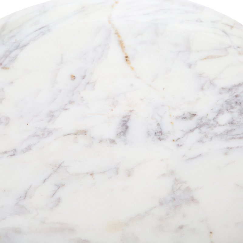 Epsilon Marble Decorative Tray, 1.5" H x 12" W x 12" D